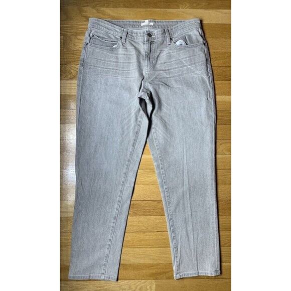 Eileen Fisher Women's Organic Cotton Gray Wash Slim Skinny Jeans Mid Rise Sz 12 - Picture 5 of 8